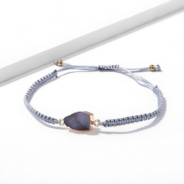 Natural Stone 18K Gold Plated Bracelet ITALY Design
